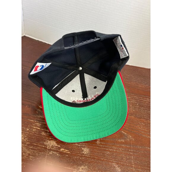 Vintage MLB Atlanta Braves Split Bar Snapback Hat X3 - Picture 3 of 5